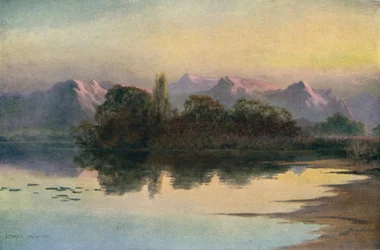 Sunset on the Wular Lake
